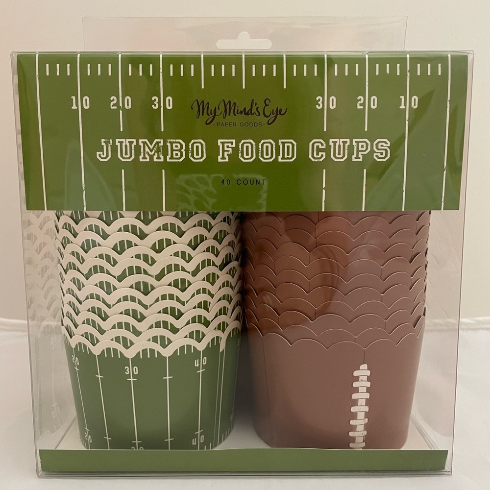 My Mind's Eye Jumbo Food Cups - Green and Brown